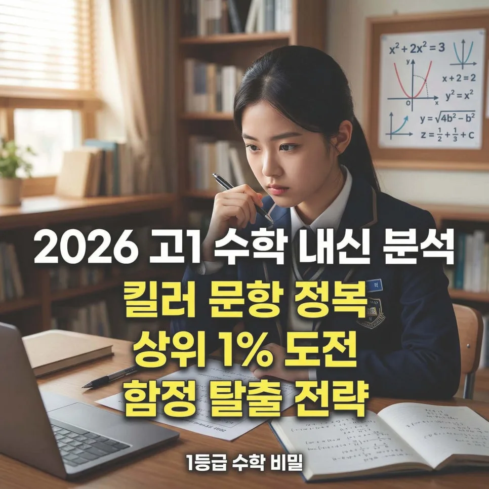 고1 이차방정식 2026년 내신 1등급 받는 법: 킬러 문항 분석