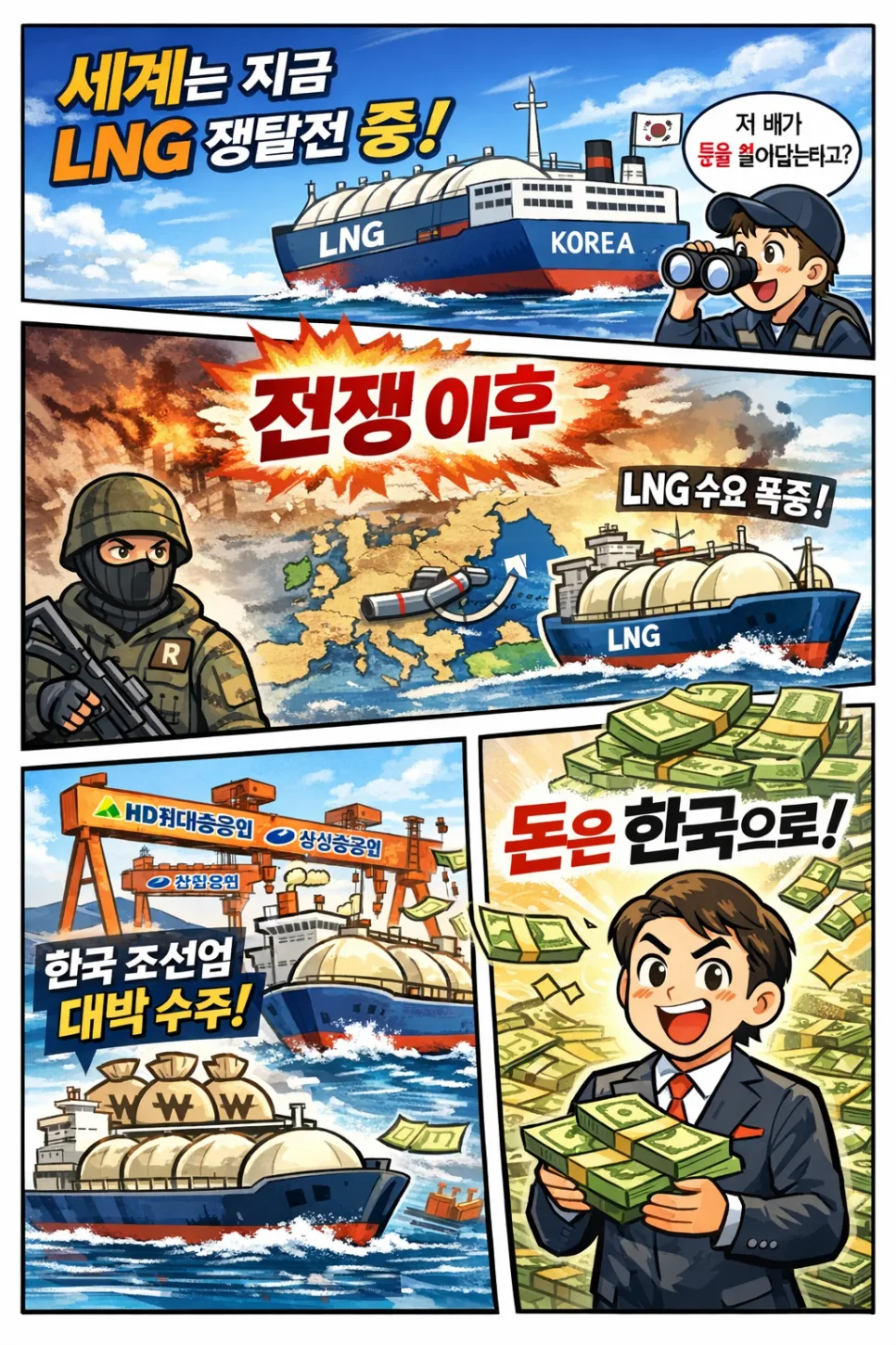 2026년 LNG선 발주 폭증 이유: 한국 조선업 수혜 전망