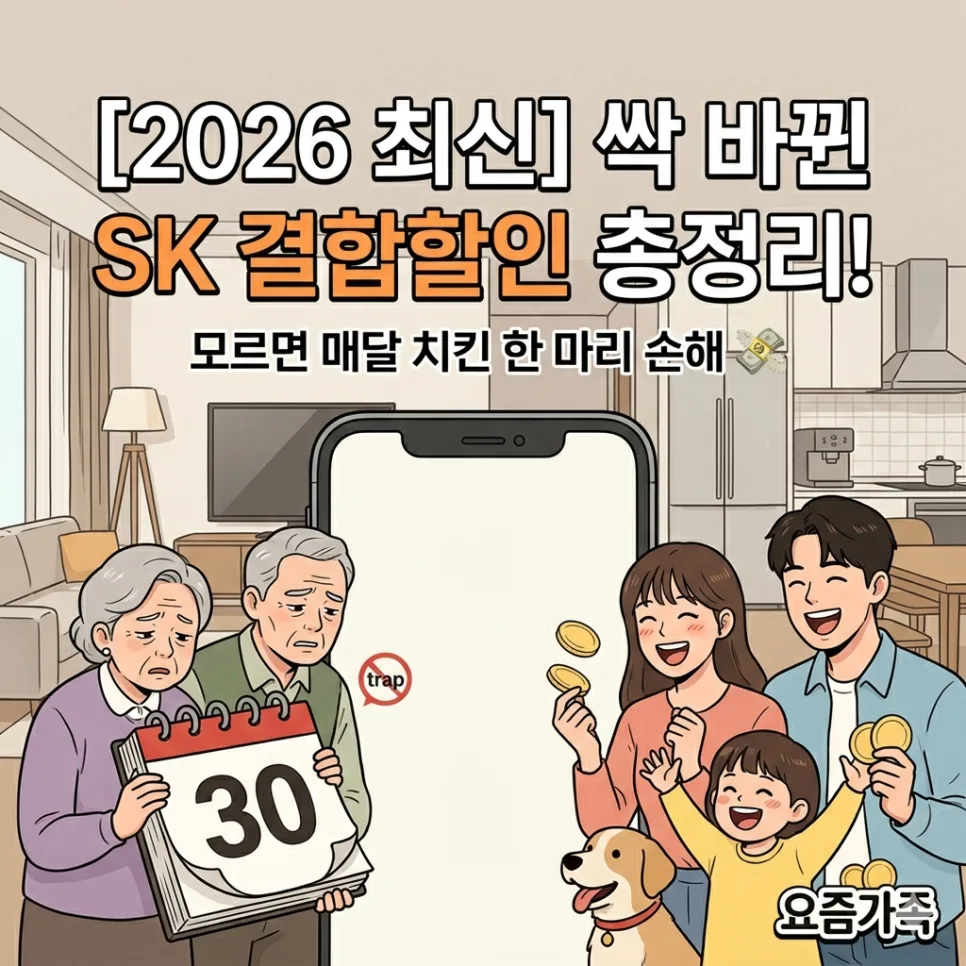 SK 결합할인 2026년 총정리: 온가족할인 함정 피하는 법