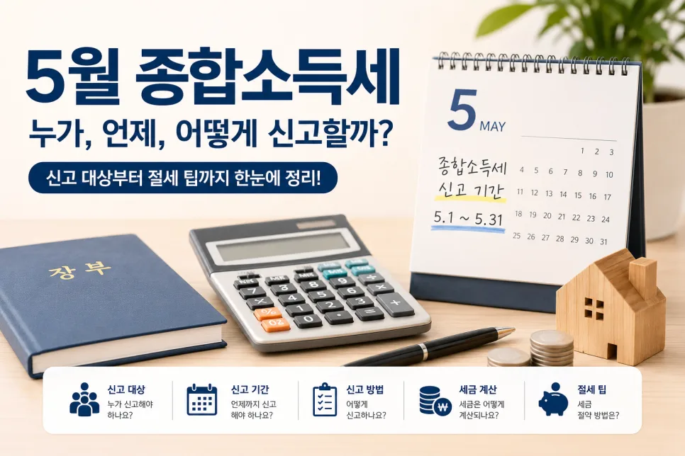 2026년 종합소득세 신고 완벽 가이드: 대상부터 절세 팁까지