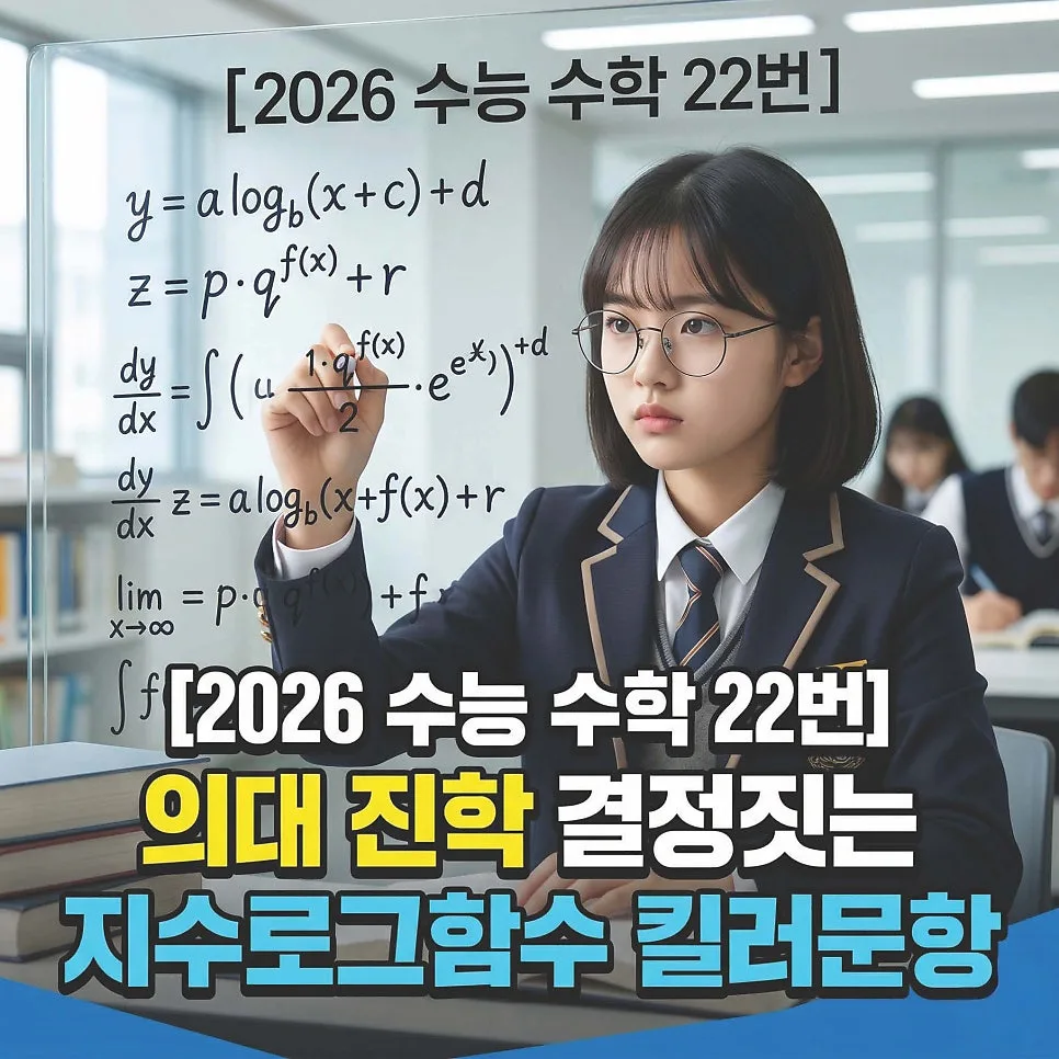 2026 수능 수학 22번: 그래프 해석으로 1등급 잡는 비법 2026