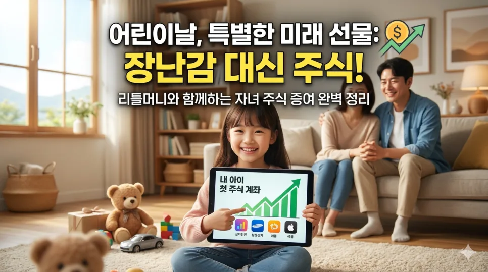 2026년 어린이날, 주식선물 트렌드와 세금 꿀팁 총정리