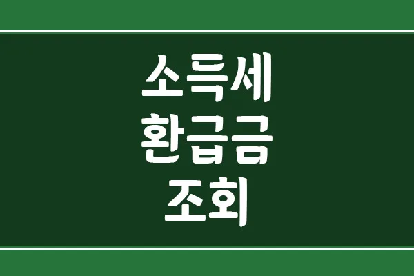 소득세 환급금 찾는 법 2026: 홈택스/손택스 조회 완벽 가이드