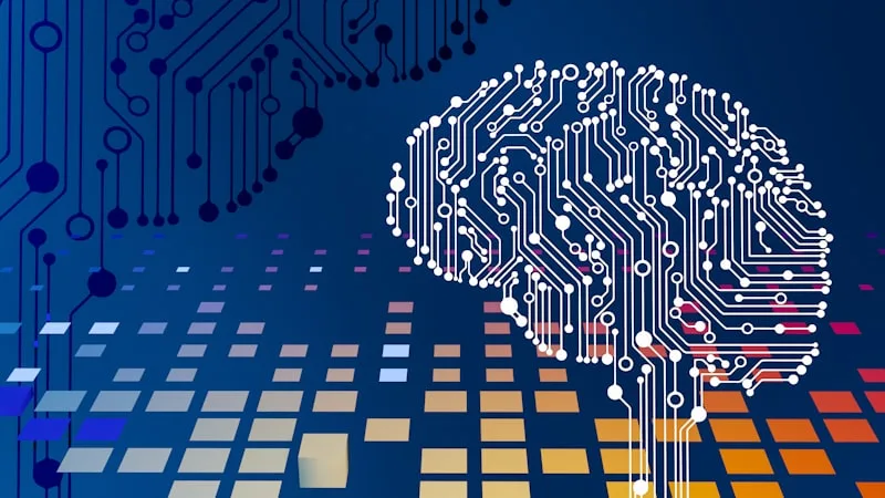 AI 시대 직업 변화 관련 이미지 - 컴퓨터와 AI 인터페이스