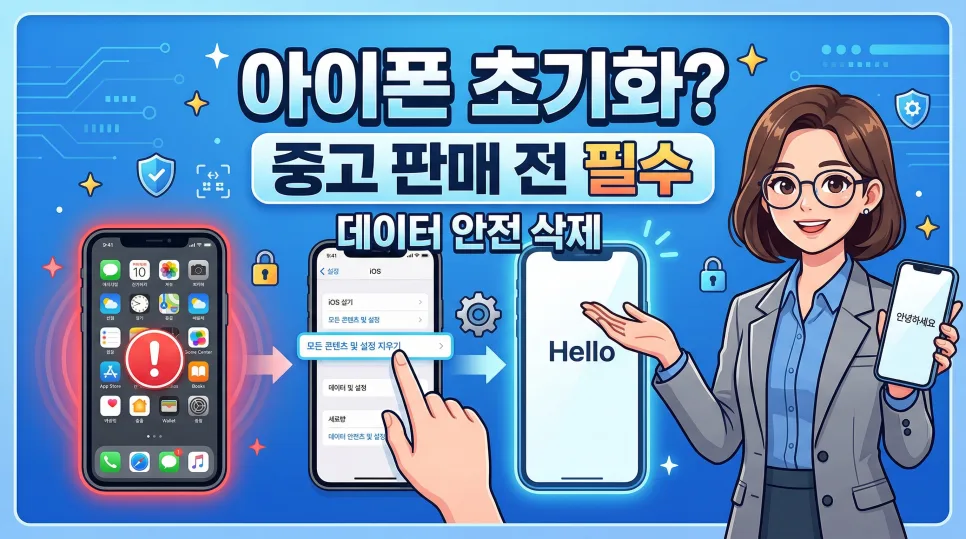 아이폰 초기화 완벽 가이드 2026: 데이터 안전하게 지우는 법