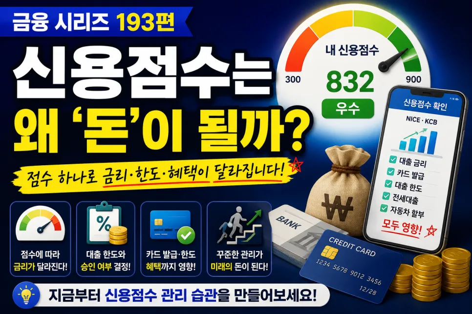 신용점수, 왜 돈인가? 2026년 관리법 총정리