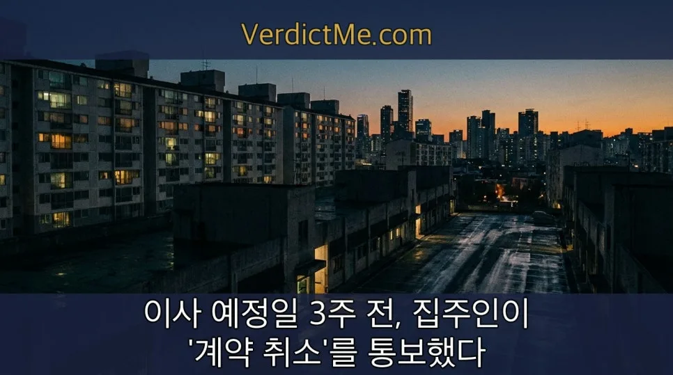 전세 계약 취소 통보, 3주 전 통보받은 경험자가 알려주는 대처법 2026