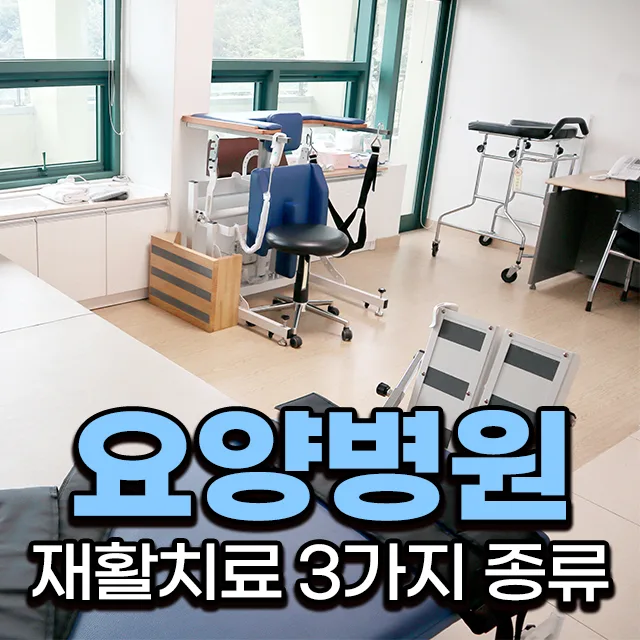 요양병원 재활치료 종류 3가지와 실비 적용 2026년 총정리