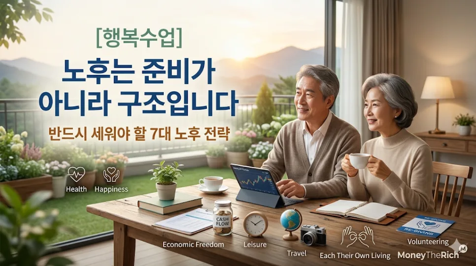 2026년 노후 준비, '돈'보다 '구조'가 중요한 7가지 전략