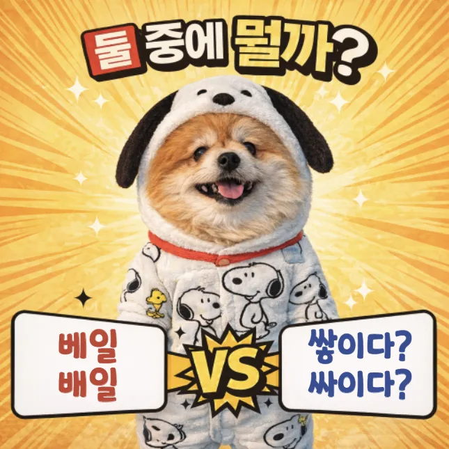 베일에 싸이다 vs 배일에 쌓이다: 2026년 올바른 맞춤법 완벽 정리