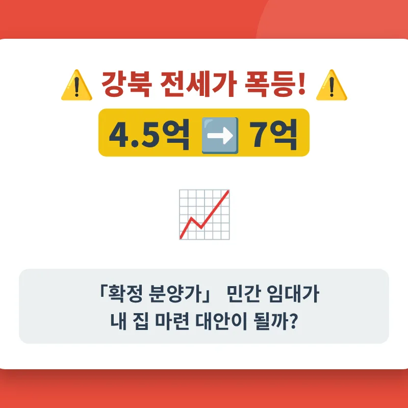 강북 민간 임대 아파트, 확정 분양가로 내 집 마련 2026