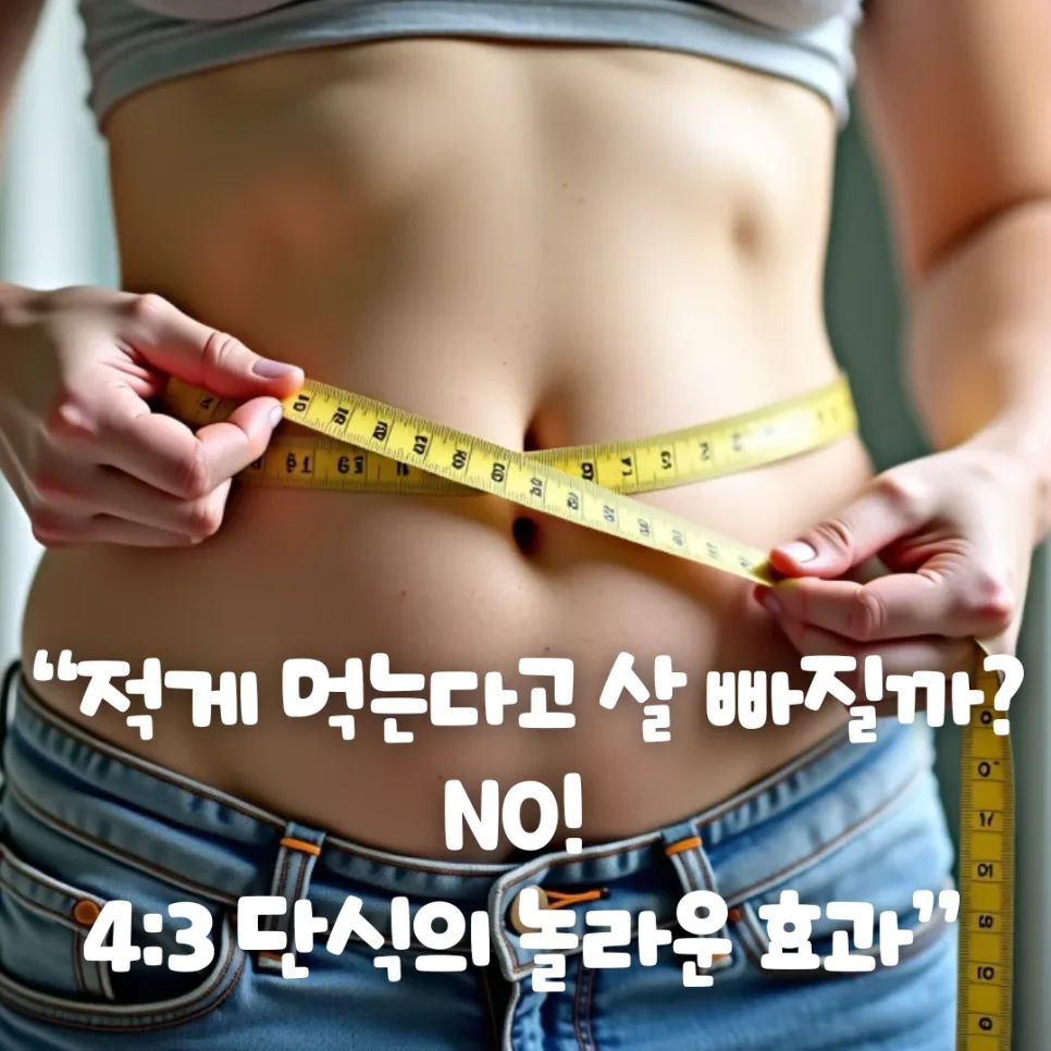 4:3 단식, 체중 감량 효과 2026년 최신 연구 기반 분석