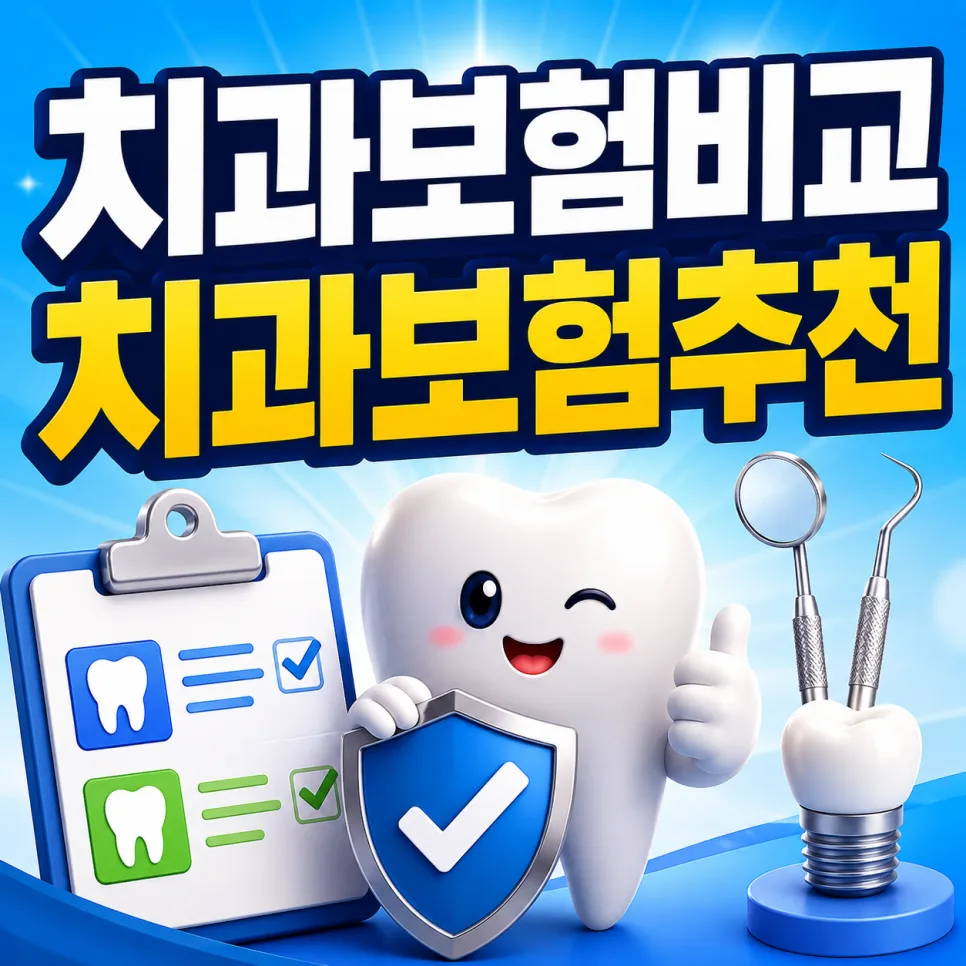 치과보험 2026년 현명하게 고르는 법: 임플란트, 어린이 보장 비교