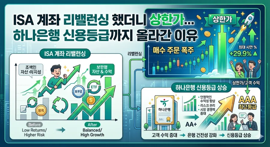 2026년 투자 리밸런싱, 상한가와 신용등급 상승 비결은?