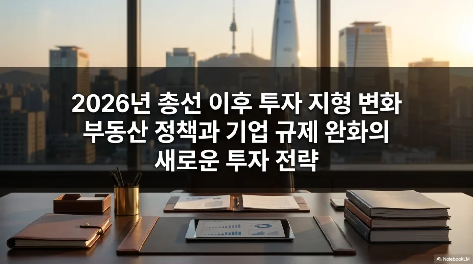 2026 총선 후 투자 전략: 부동산·기업 규제 변화와 수혜 섹터 전망