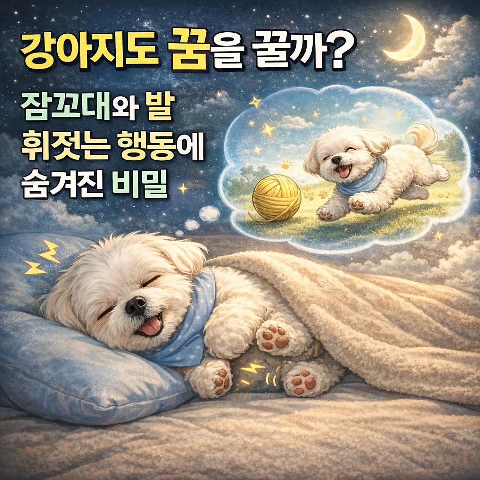 강아지 꿈 꾸는 증거: 잠꼬대와 발짓, 그 의미는? 2026년 총정리