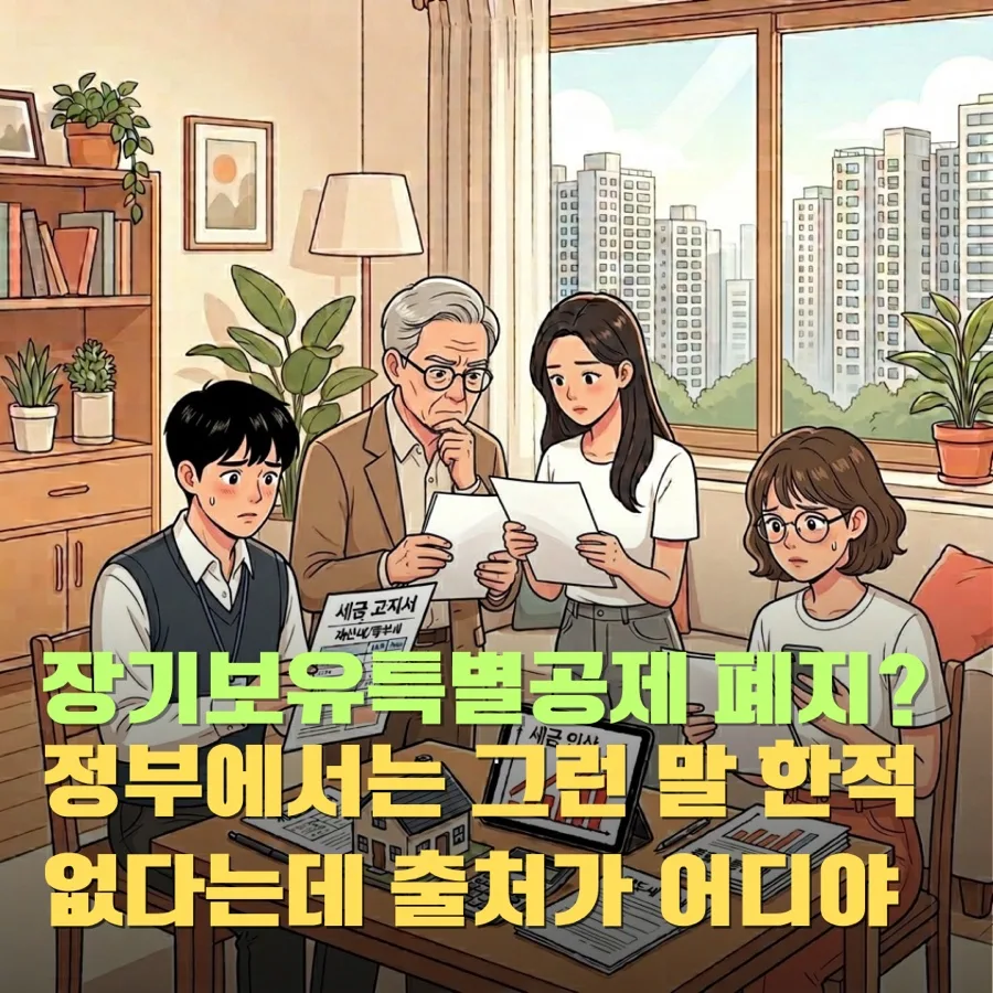 1주택자 장특공 폐지 논란, 양도세 4.8억 폭탄 피하는 법 2026