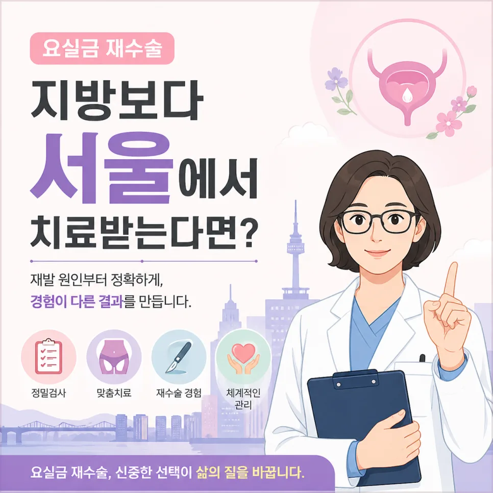 요실금 재수술, 서울 전문 병원 선택 가이드 2026