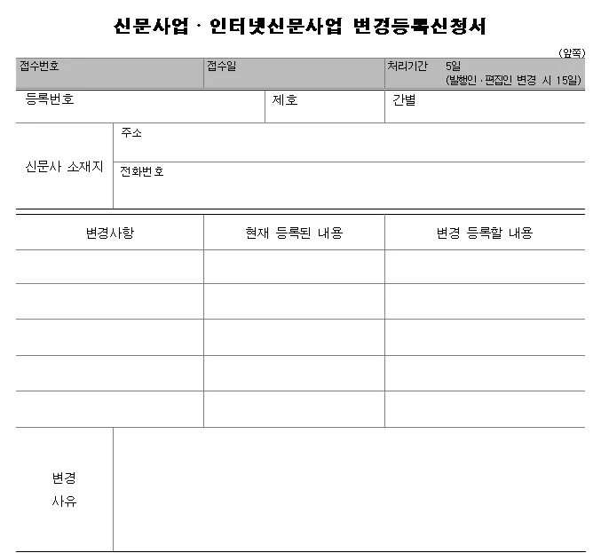 인터넷신문 사업 변경등록: 2026년 필수 절차와 서류 완벽 정리