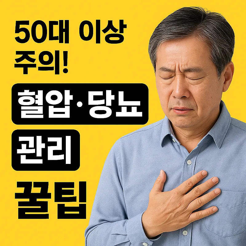 50대 이상 혈압·당뇨 관리법 2026: 전문가 꿀팁 총정리
