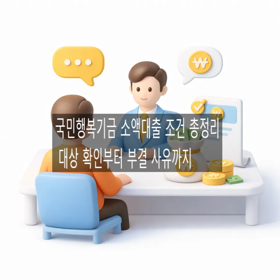 국민행복기금 소액대출 조건 2026: 대상·금리·한도 총정리