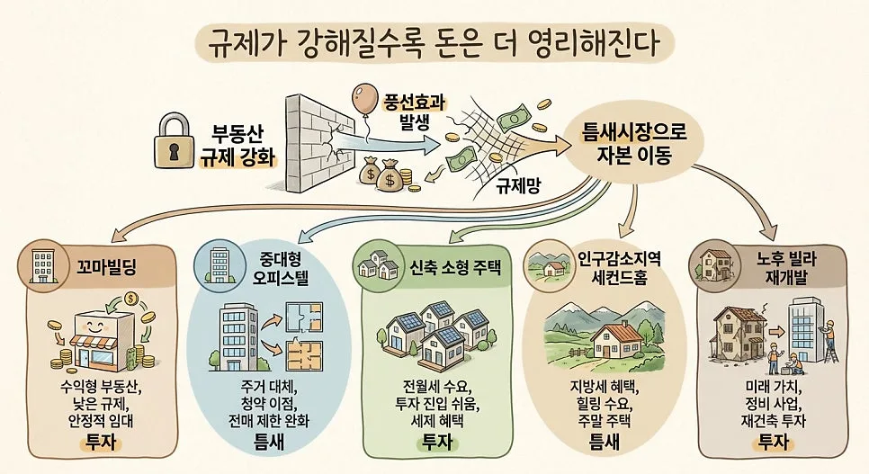 2026년 규제 속 부동산 틈새 투자: 5가지 기회와 1가지 함정