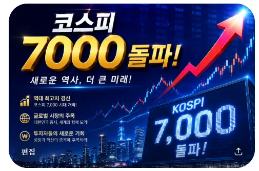 코스피 7000 돌파! 부동산은 왜 비고 주식은 폭등할까? 2026년 전망