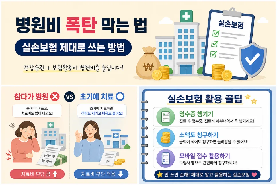 실손보험 활용법 2026: 병원비 절약 핵심 5가지