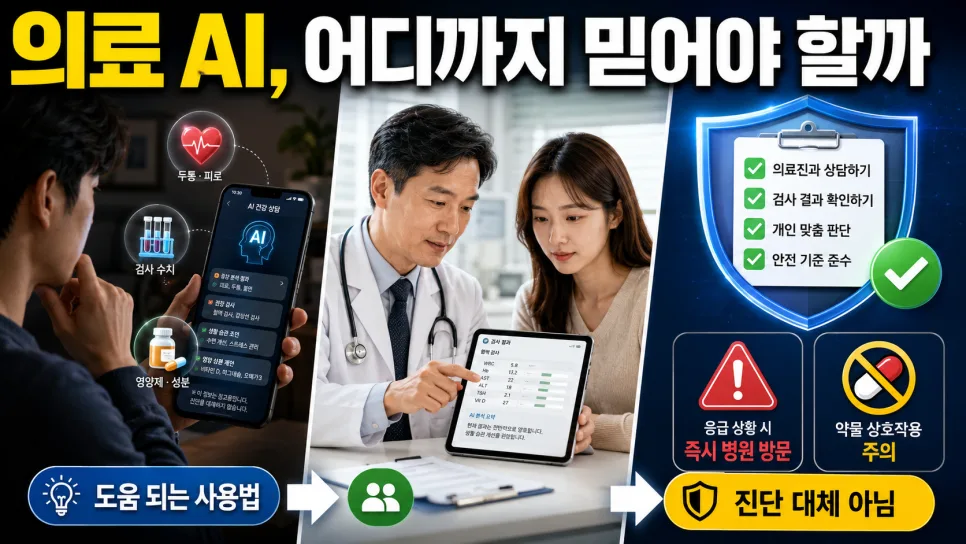 의료 AI, 의사 대체 가능할까? 2026년 활용법 총정리