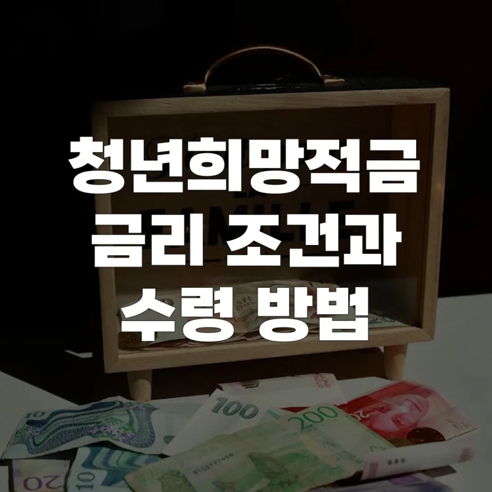 청년희망적금 2026년 금리 조건 및 수령 완벽 가이드