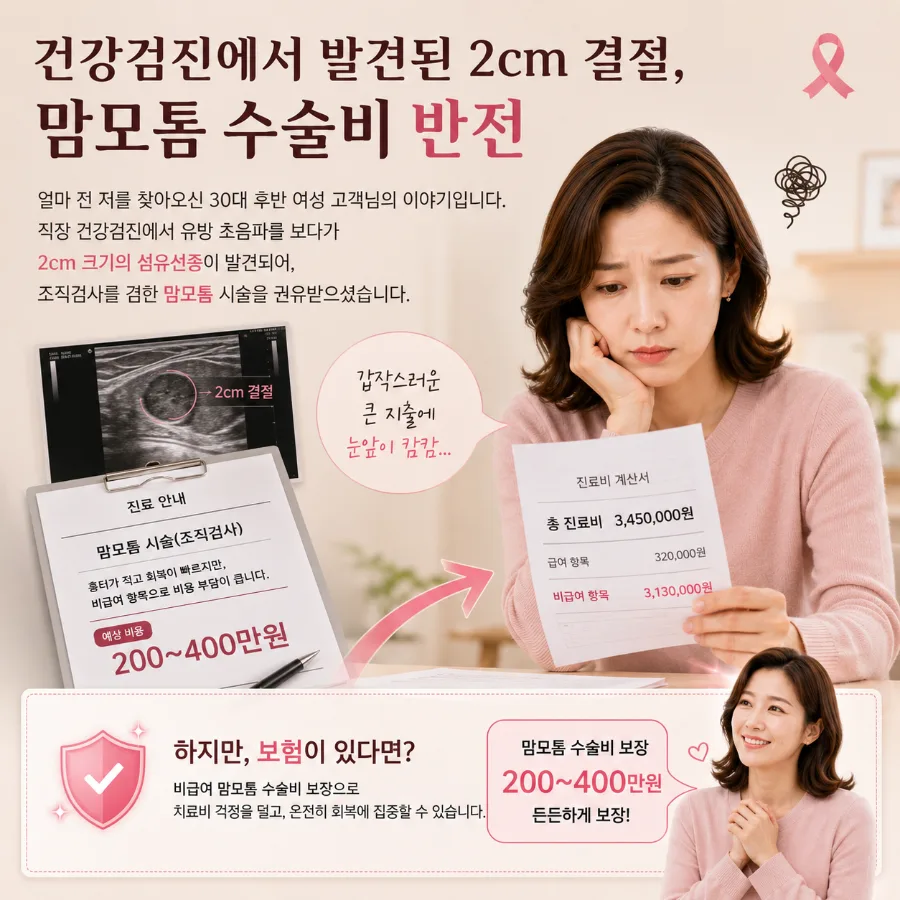 유방 결절 맘모톰 수술비 실비 보상 2026년 완벽 정리 2
