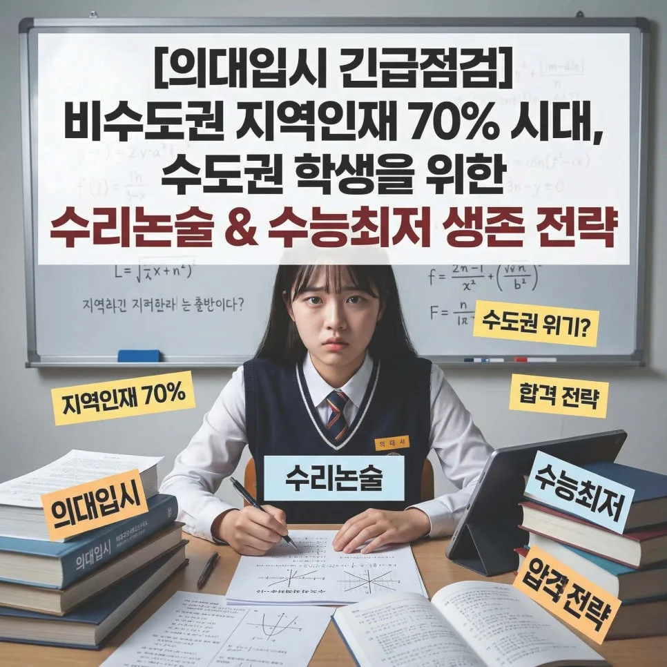 2027 대입 의대 지역인재 70% 확대, 무전공 선발 전략 2026