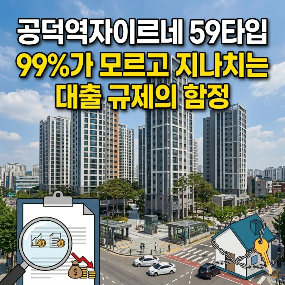 공덕역자이르네 59타입, 2026년 대출 규제 속 1.8억 차익 노리는 법