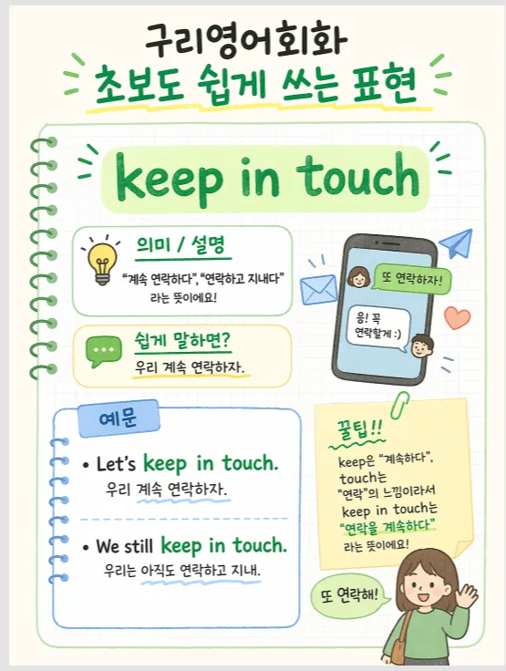 Keep in Touch 표현 완벽 정리: 2026년 영어회화 필수 표현