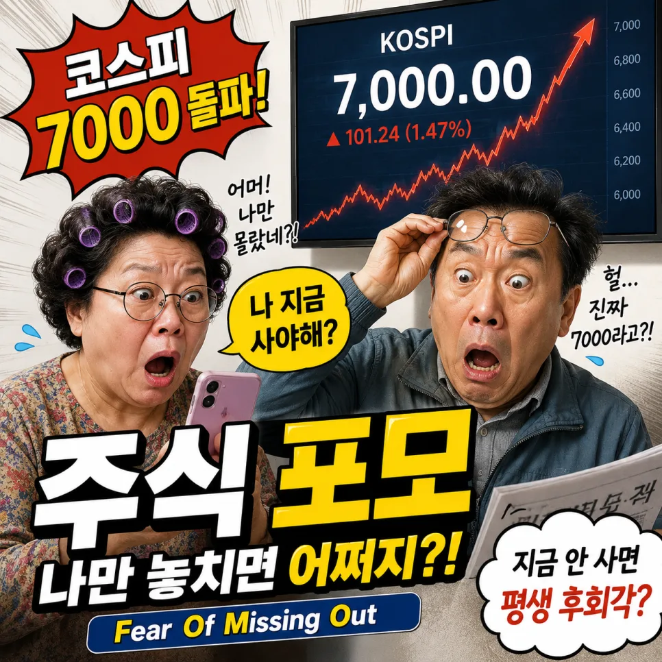 코스피 7000 시대, 포모(FOMO) 증후군 극복법 2026