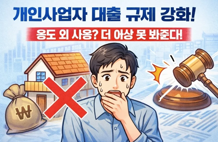 사업자 대출 주택 구입, 2026년 규제 강화 및 처벌 총정리