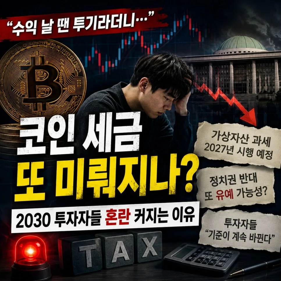 가상자산 과세 2027년 시행? 투자자 불안 해소 방안 2026