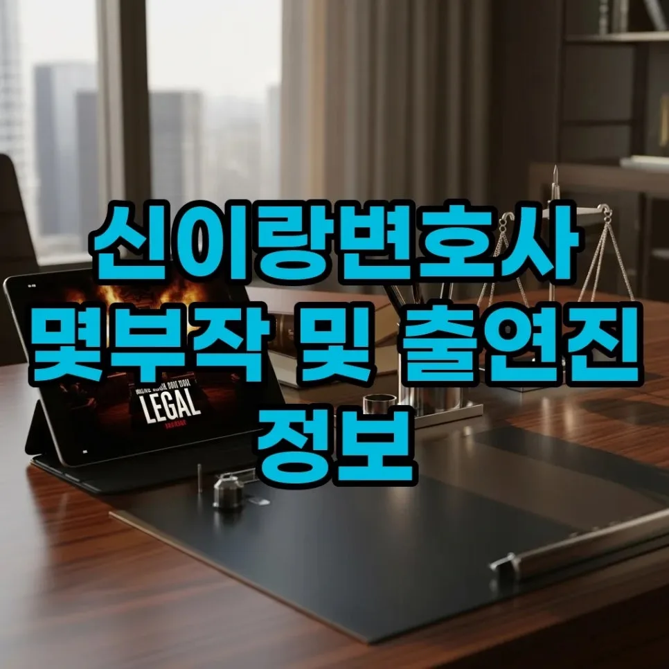신이랑 변호사 몇부작? 원작 웹툰 비교 및 유연석·이솜 출연진 정보 2026