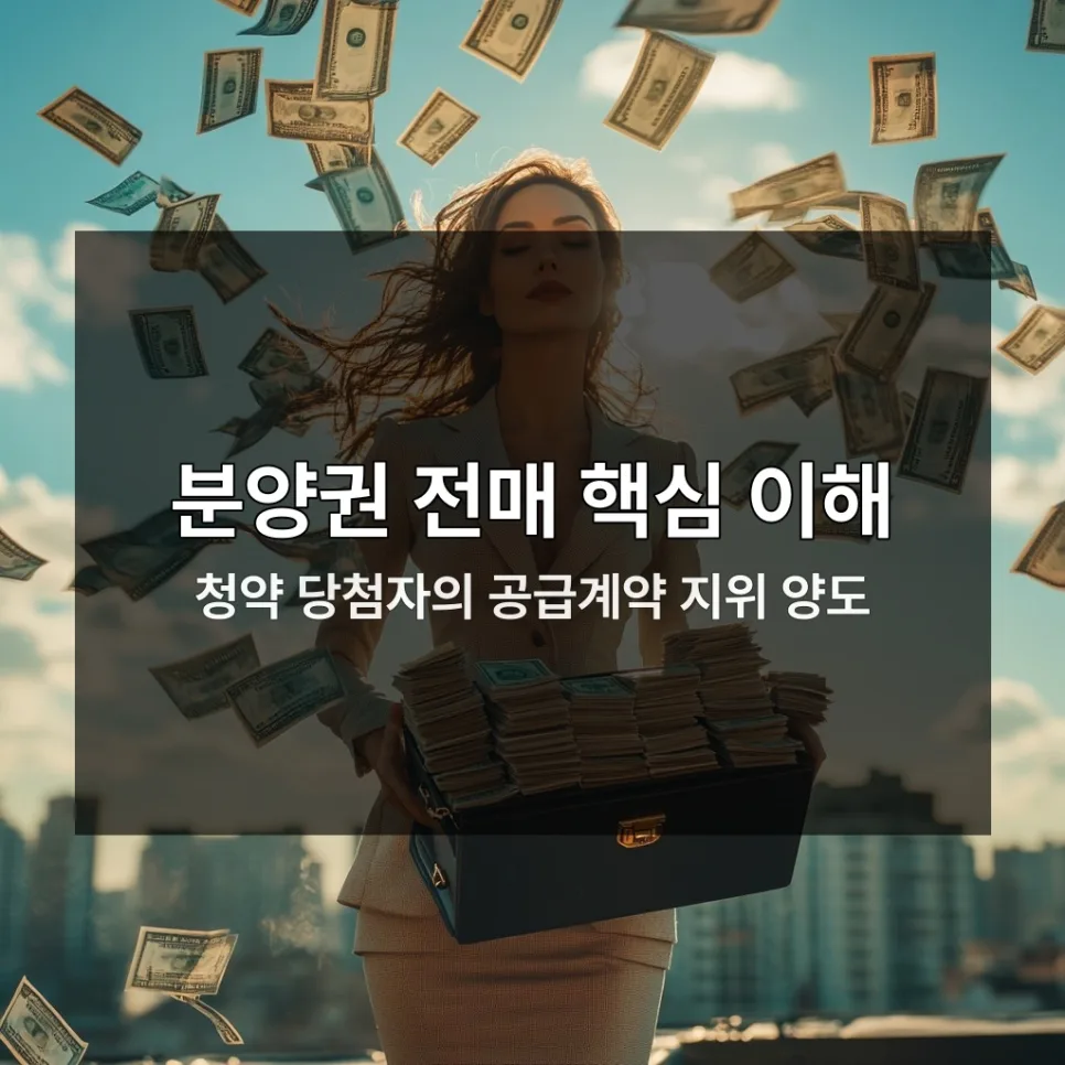 2026년 분양권 전매 절차 완벽 분석: 3가지 핵심 주의점