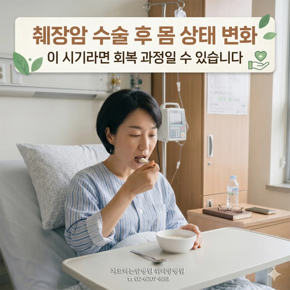 췌장암 수술 후 회복 과정 2026: 몸 상태 변화와 주의점