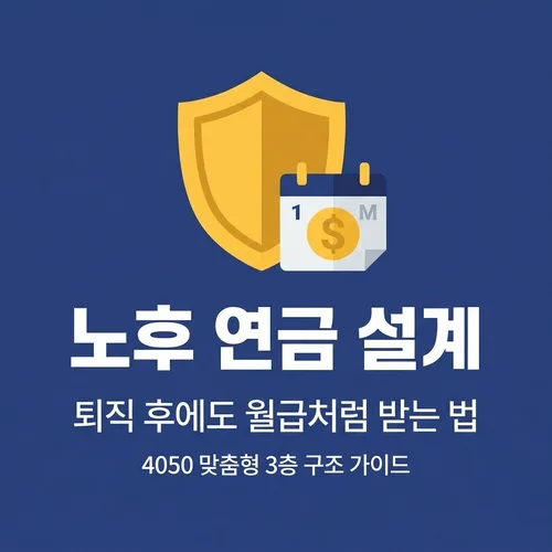 4050 연금 종류 3층 설계 완벽 가이드 2026
