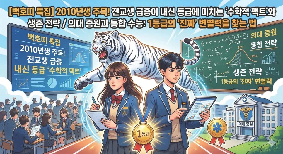 2026년 2010년생 고교 입시: 백호띠 내신 등급 영향과 의대 경쟁 전략