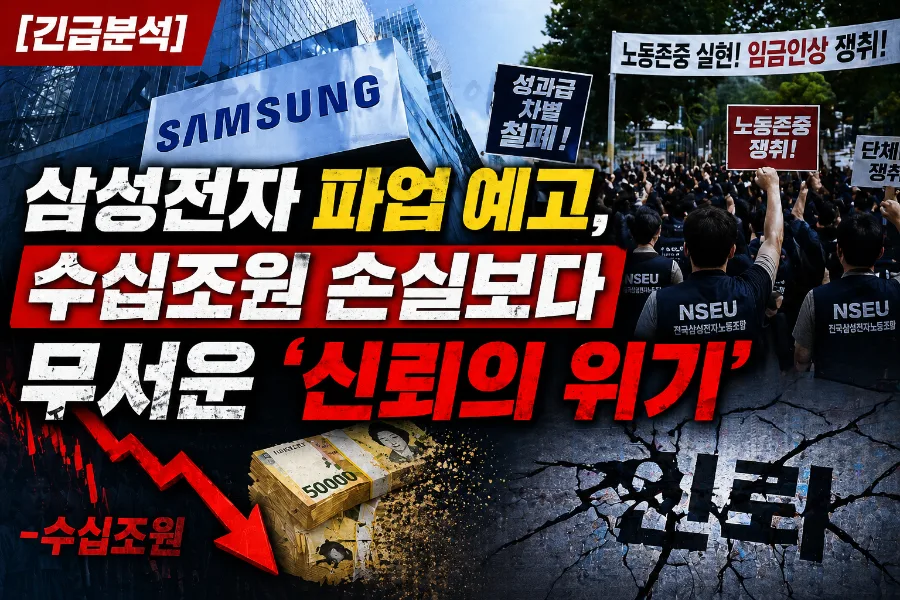 삼성전자 파업, 신뢰 위기? 투자자가 알아야 할 5대 리스크 2026