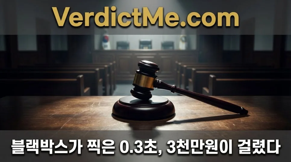 0.3초 신호 위반, 3천만원 판결의 진실 2026