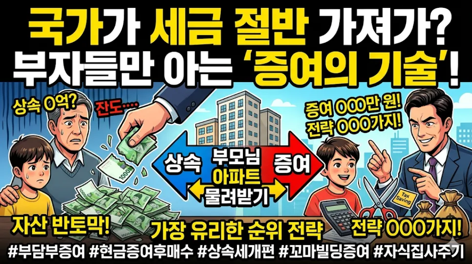 부모님 아파트 증여, 2026년 세금 절반 줄이는 현실적 방법 2