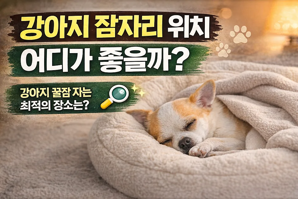 2026년 강아지 잠자리, 어디가 최적일까? 건강·행동 교정 가이드