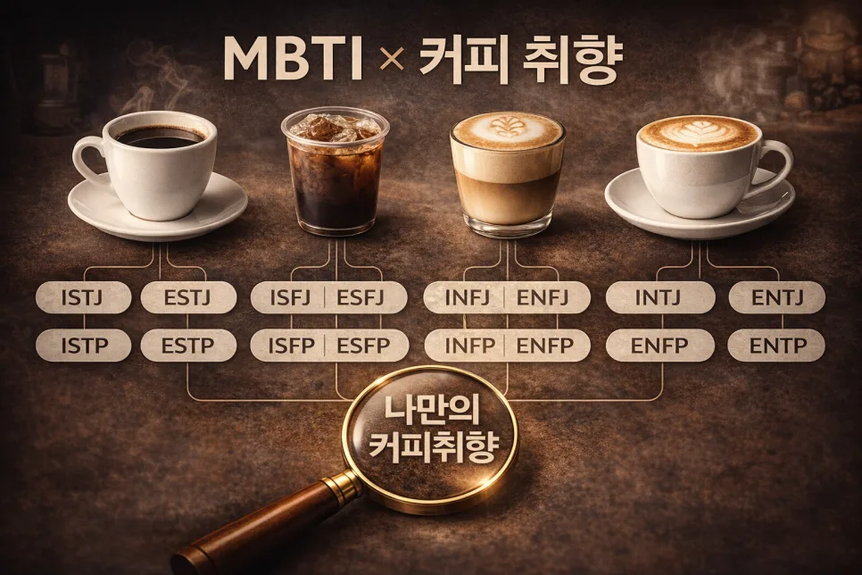 MBTI별 커피 궁합 2026: 나에게 맞는 커피 찾는 법