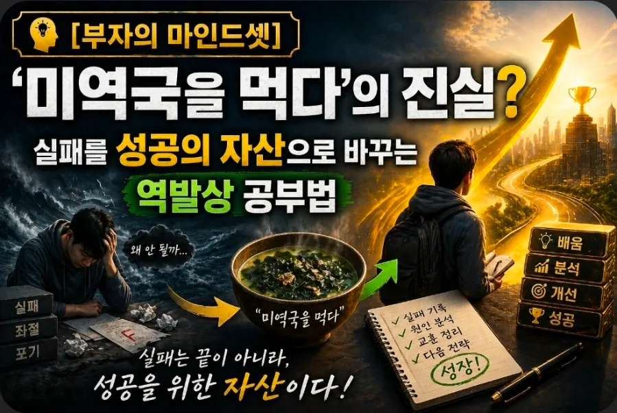 실패를 성공으로 바꾸는 '미역국' 마인드셋 2026