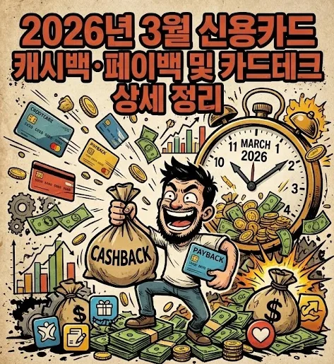 2026년 3월 카드테크: 최대 혜택 받는 캐시백/페이백 전략