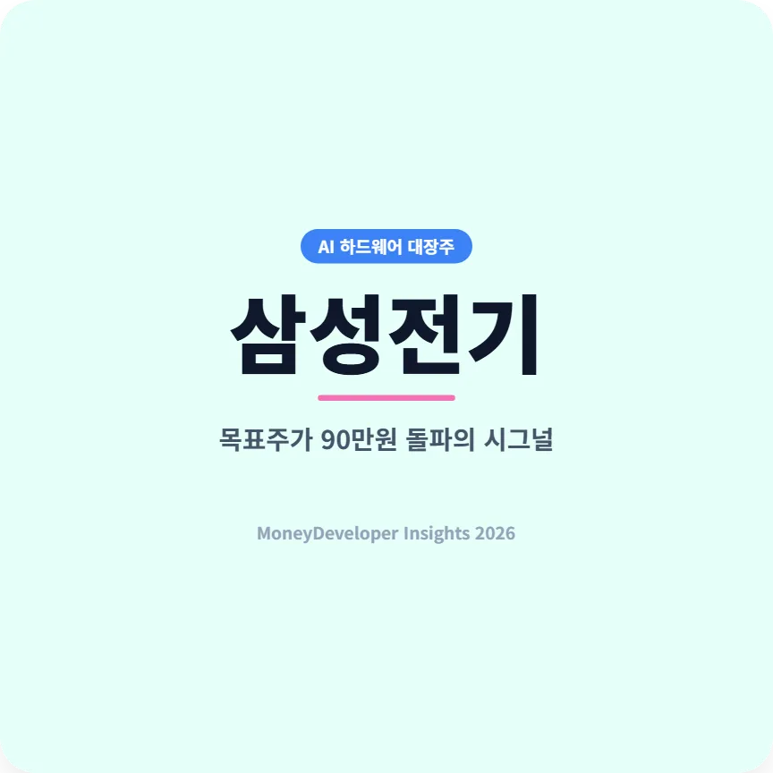 삼성전기 목표주가 90만원 돌파 가능할까? 2026년 AI 대장주 전망